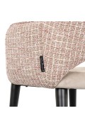 RICHMOND krzesło GIOVANNA beżowy welur / trendy róż - Richmond Interiors